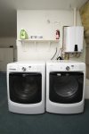 Nice front loading washer and dryer available to guests at no charge.
